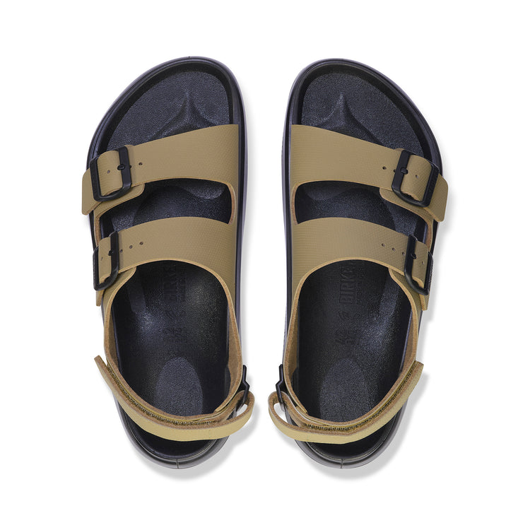 Birkenstock Mogami Terra Faded Khaki Birko-Flor top view