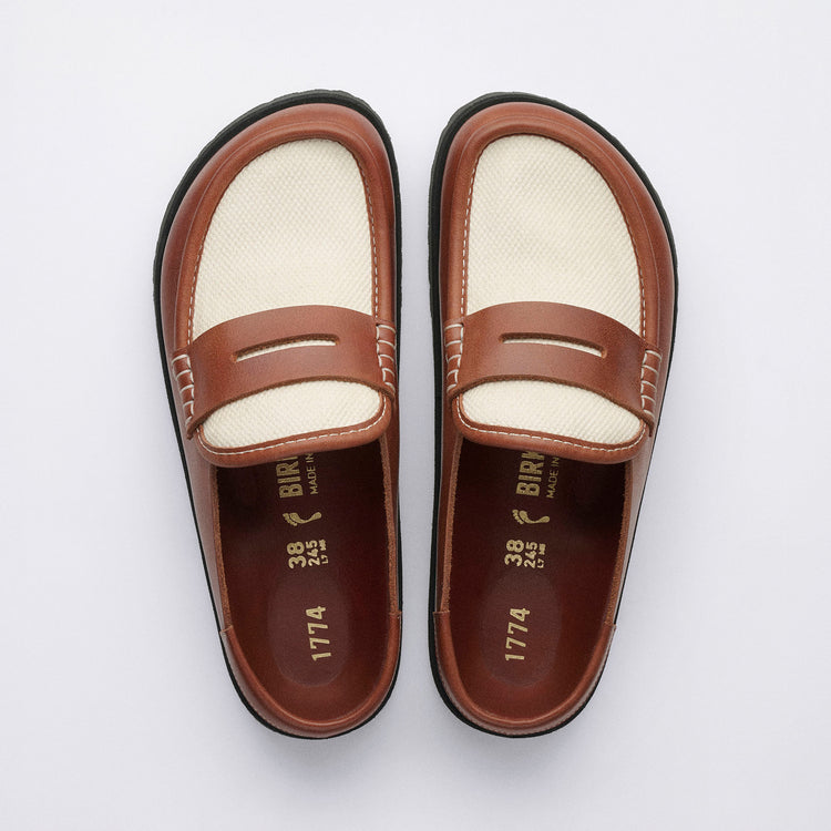 Naples Wrapped Cinnamon Canvas/Smooth Leather