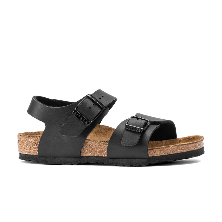Birkenstock New York Kids Black Birko-Flor side view