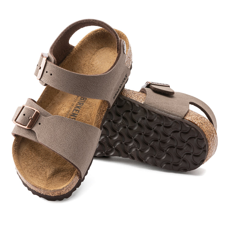 Birkenstock New York Kids Mocca BirkiBuc sole view