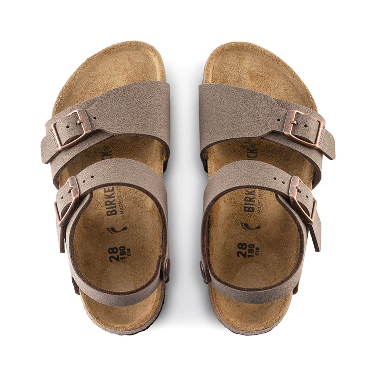 Birkenstock New York Kids Mocca BirkiBuc top view