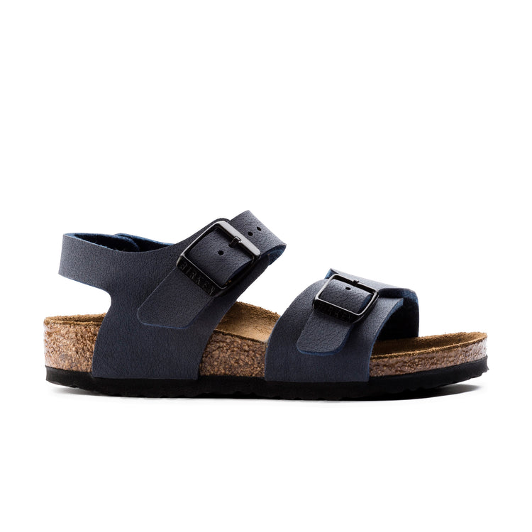 Birkenstock New York Kids Navy BirkiBuc side view