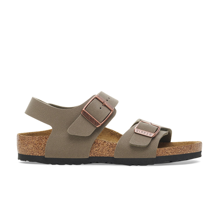 Birkenstock New York Kids Stone BirkiBuc side view