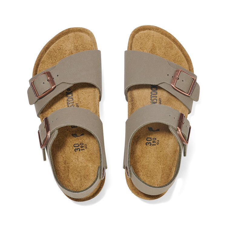 Birkenstock New York Kids Stone BirkiBuc top view