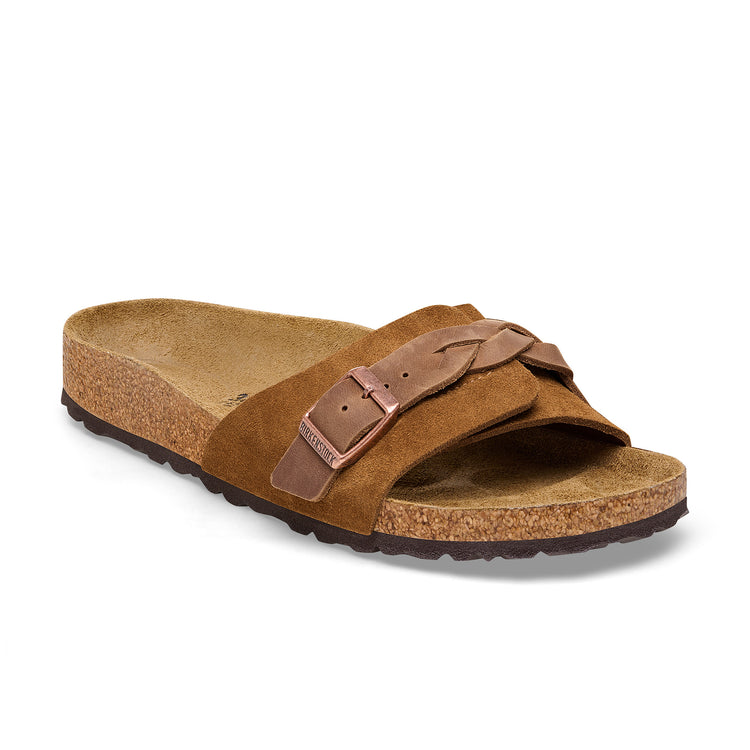 Birkenstock Oita Braided Suede Leather Mink