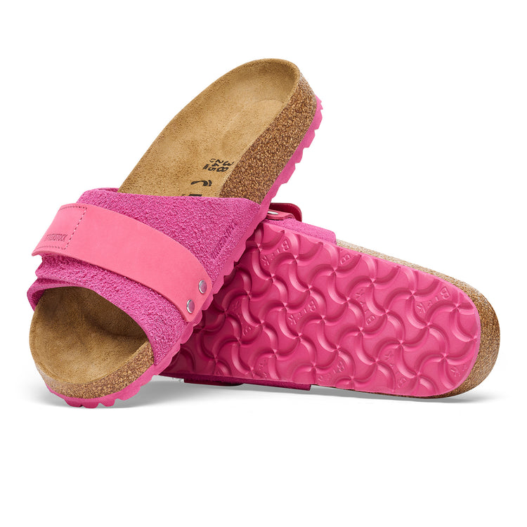 Birkenstock Oita Fuchsia Tulip Suede/Nubuck Leather sole view