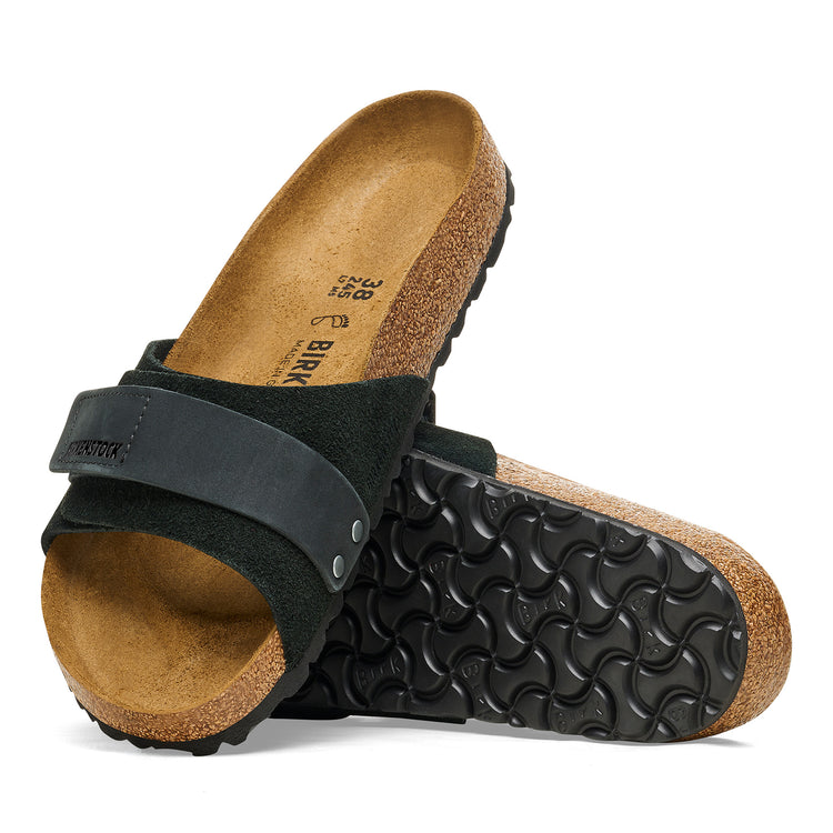 Birkenstock Oita Suede Leather Black top view