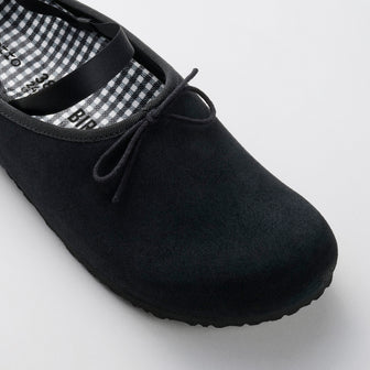 Birkenstock Australia Opera Black Suede Leather top view