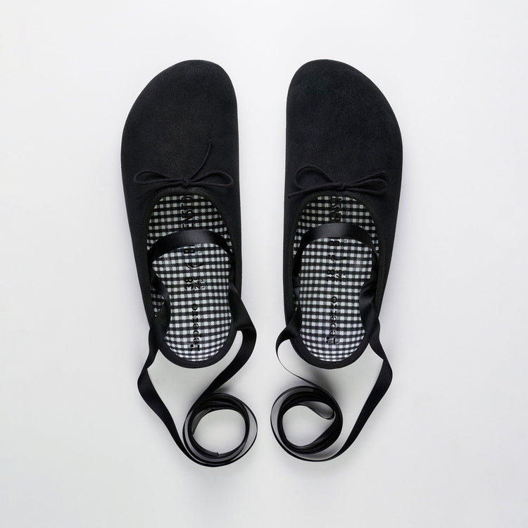 Birkenstock Australia Opera Black Suede Leather top alt view