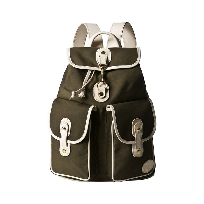 Oslo Bag Olive Green Canvas front view
