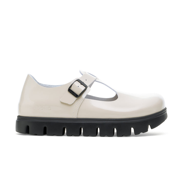 Birkenstock Paris Chunky Oyster Smooth Leather side view