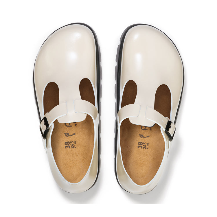 Birkenstock Paris Chunky Oyster Smooth Leather top view