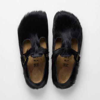 Birkenstock Australia Paris The Rebel Black Cow Fur