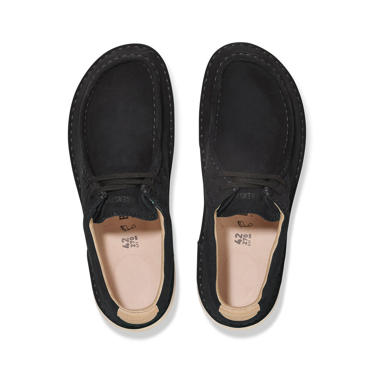 Birkenstock Pasadena Black Suede Leather top view