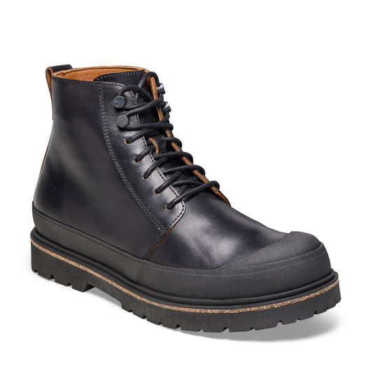 Prescott Mens Black Natural Leather
