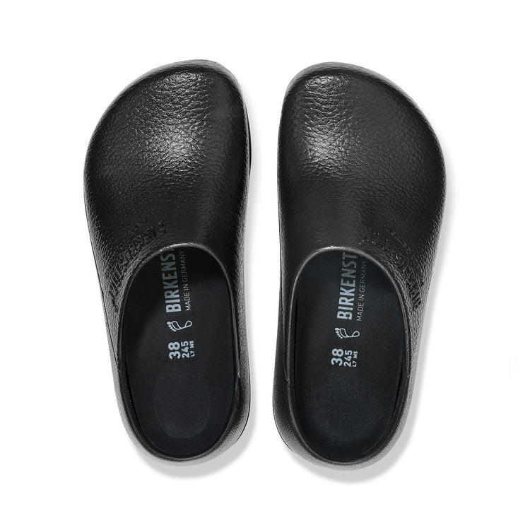 Birkenstock Profi Birki Fusion Black Polyurethane top view