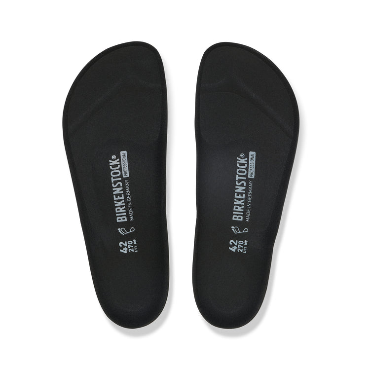 Birkenstock Profi Birki Replacement Footbed Black Microfibre top view