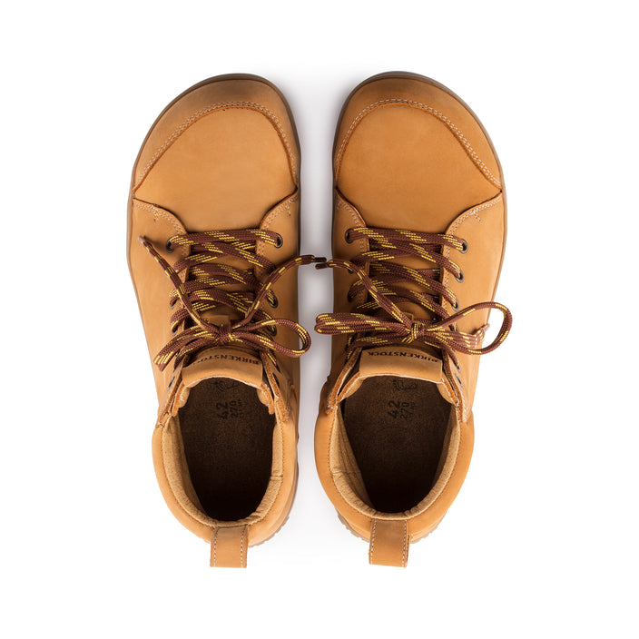 Birkenstock QS 700 Steel Cap Camel Smooth Leather top view