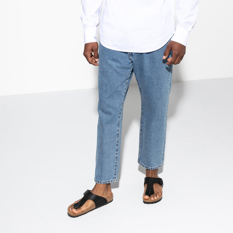 Birkenstock Ramses Black Birko-Flor on male model