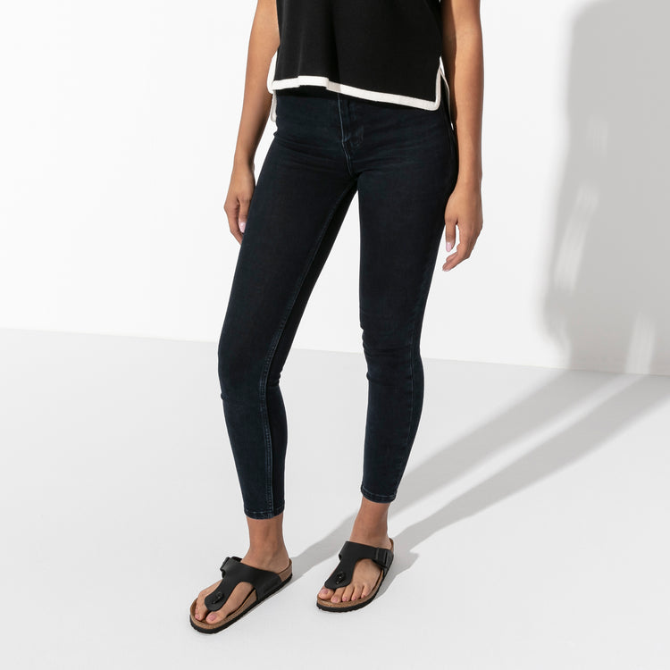 Birkenstock Ramses Black Birko-Flor on female model
