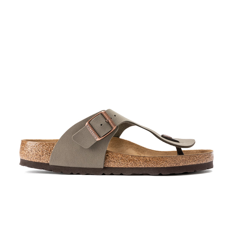 Birkenstock Ramses BirkiBuc Stone side view