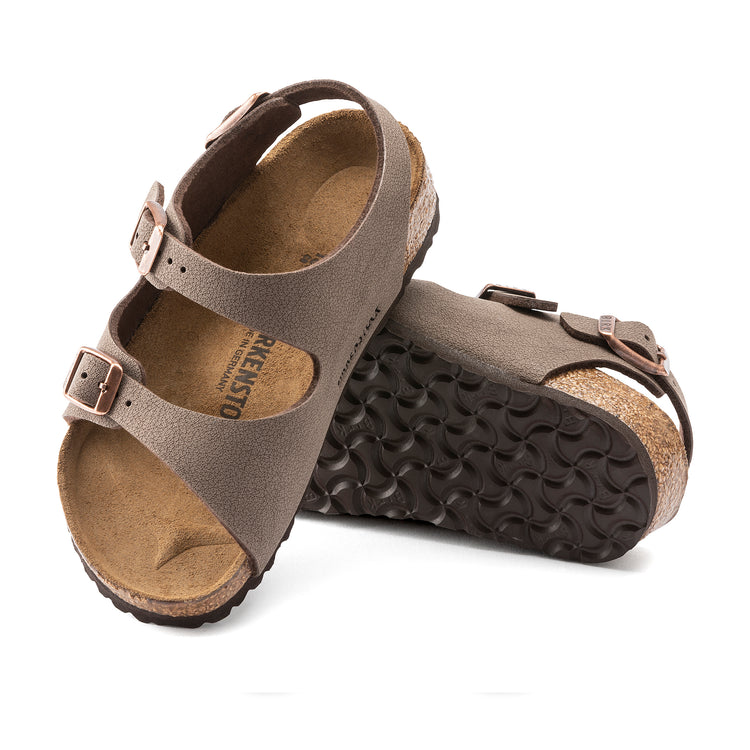 Birkenstock Roma Kids Mocca BirkiBuc sole view