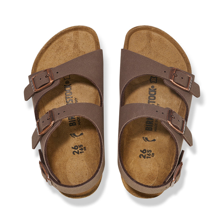 Birkenstock Roma Kids Mocca BirkiBuc top view