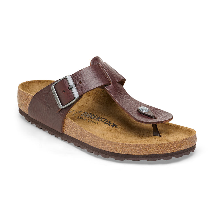 Birkenstock Safaga Vintage Wood Roast Natural Leather