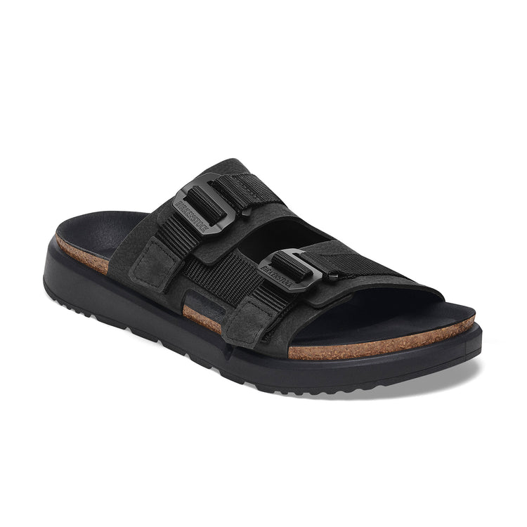 Birkenstock Shinjuku 2 Strap Black Nubuck Leather/Textile