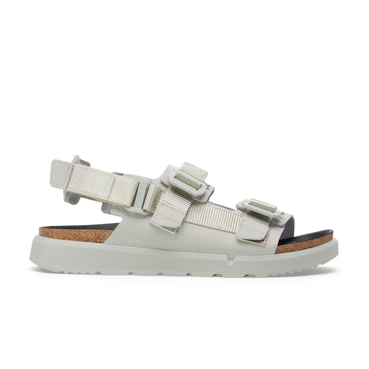Birkenstock Shinjuku Mineral Grey Nubuck Leather/Textile side view