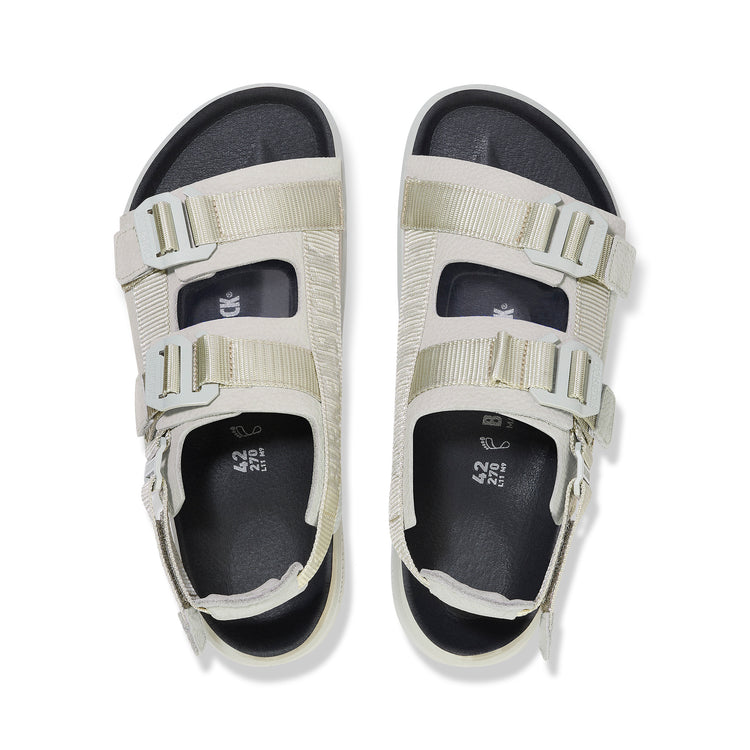 Birkenstock Shinjuku Mineral Grey Nubuck Leather/Textile top view