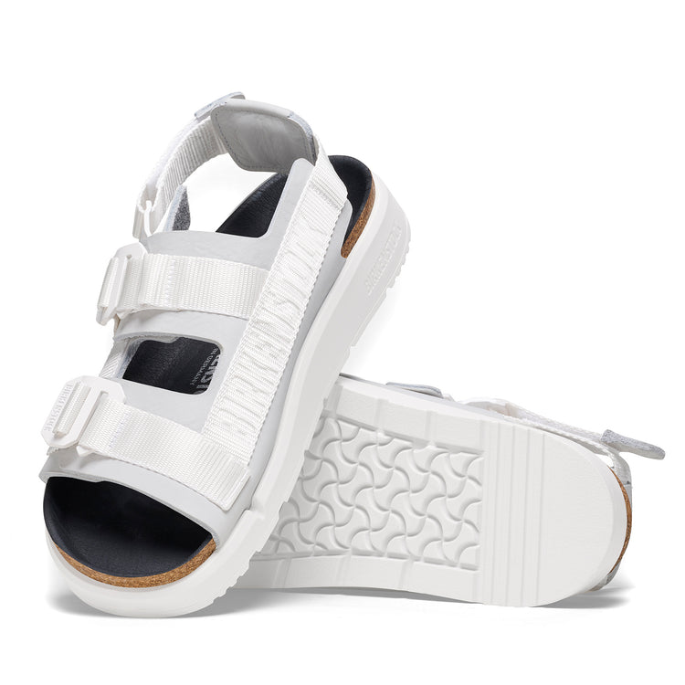 Birkenstock Shinjuku Antique White Natural Leather/Textile sole view