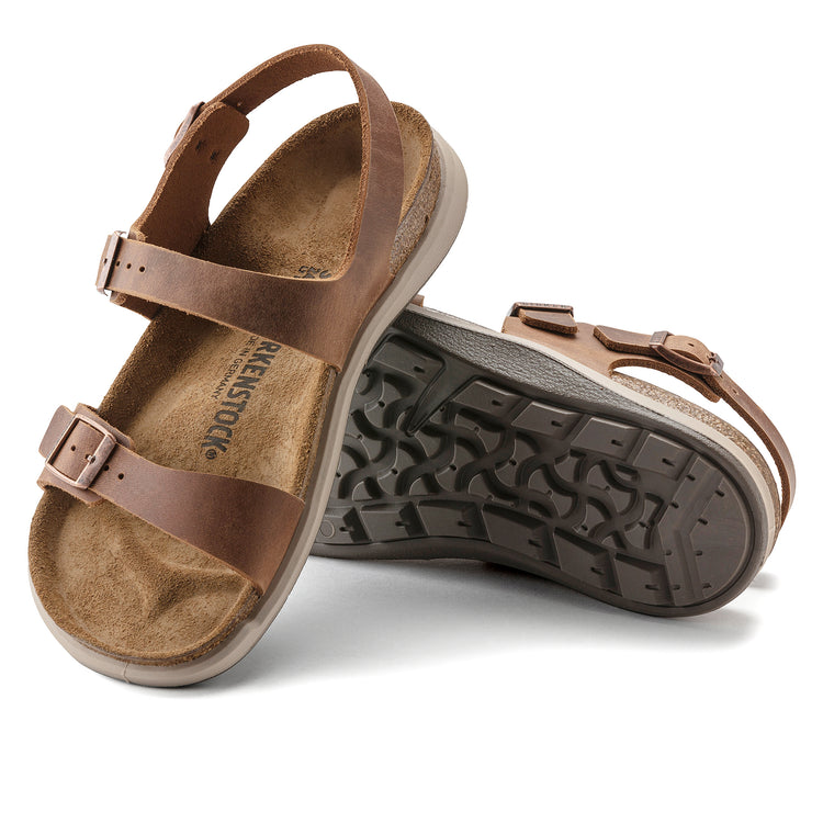 Birkenstock Sonora Cross Town Arctic Ginger Brown Waxy Leather sole view