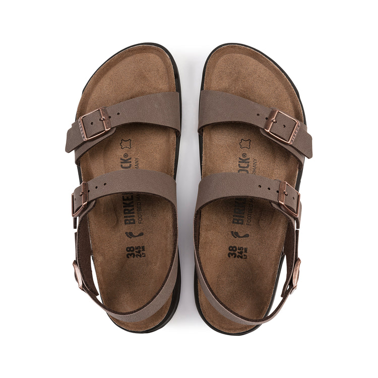 Birkenstock Sonora Cross Town Mocha BirkiBuc top view