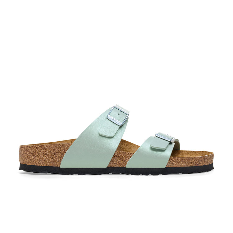 Birkenstock Sydney Graceful Surf Green Birko-Flor side view
