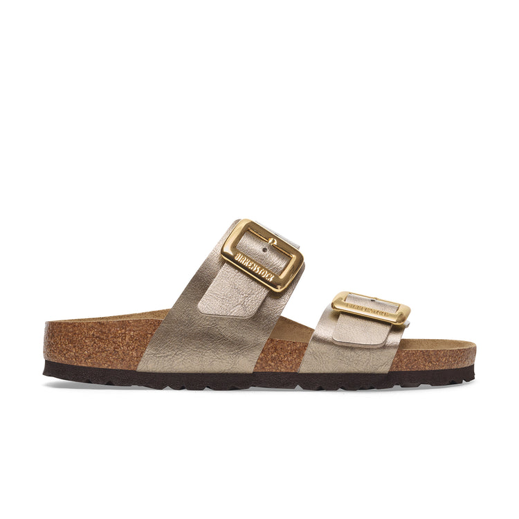 Birkenstock Sydney Cushion Buckle Graceful Taupe Birko-Flor side view