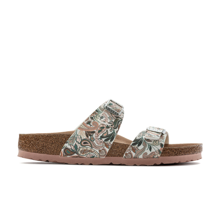 Birkenstock Sydney Vegan Paisley Light Rose Birko-Flor side view