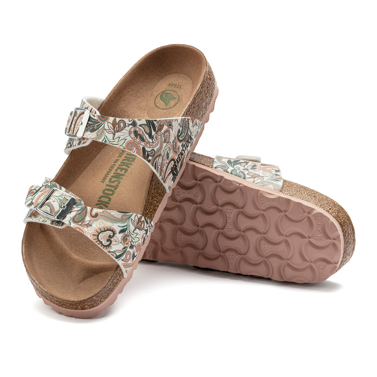 Birkenstock Sydney Vegan Paisley Light Rose Birko-Flor soleview