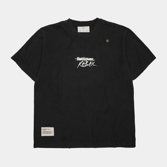 Birkenstock Australia The Rebel Distressed T-Shirt Overdyed Black Cotton