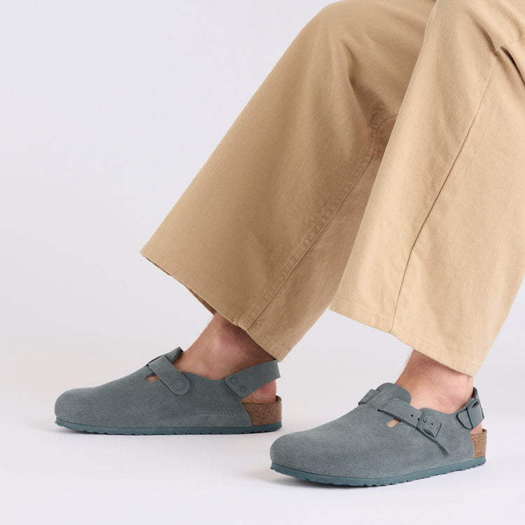 Tokio Basalt Grey Suede Leather