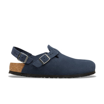 Birkenstock Tokio New Navy Suede Leather side view