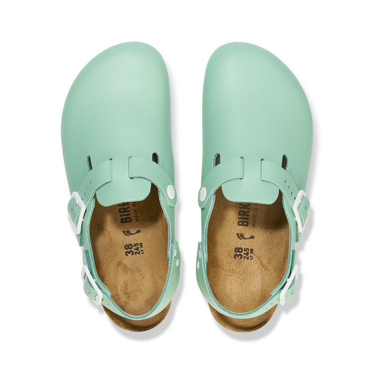 Birkenstock Tokio Pro Matcha PU Coated Natural Leather top view