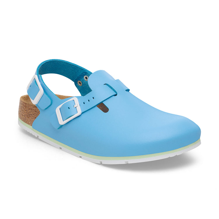 Birkenstock Tokio Pro Sky Blue PU Coated Natural Leather