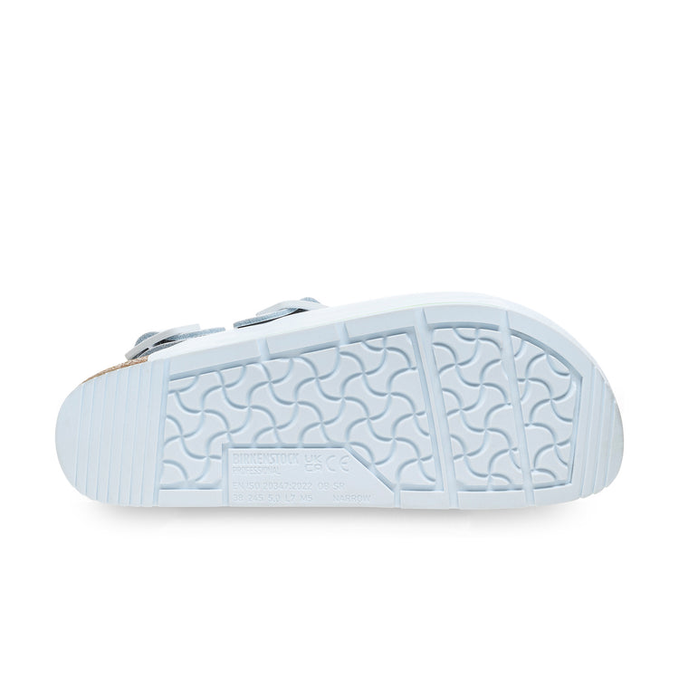 Birkenstock Tokio Pro White PU Coated Natural Leather sole tread view