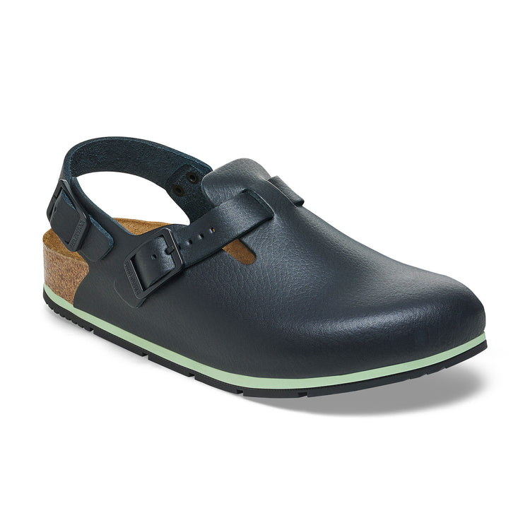 Birkenstock Tokio Pro Black PU Coated Oiled Leather