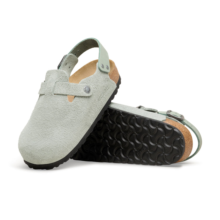 Birkenstock Tokio Pure Sage Suede Leather sole view