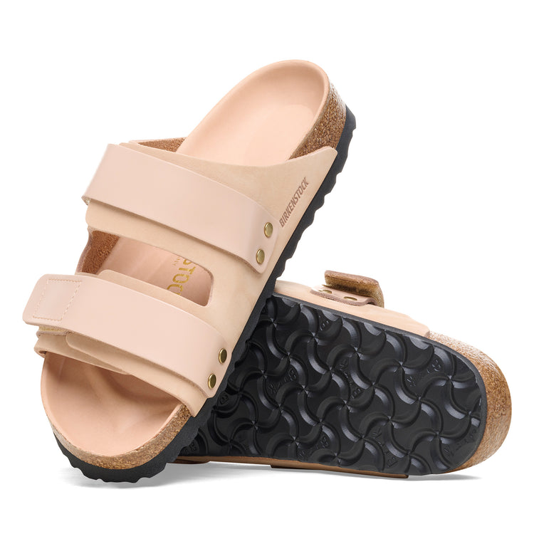 Birkenstock Uji High Shine New Beige Nubuck Leather sole view