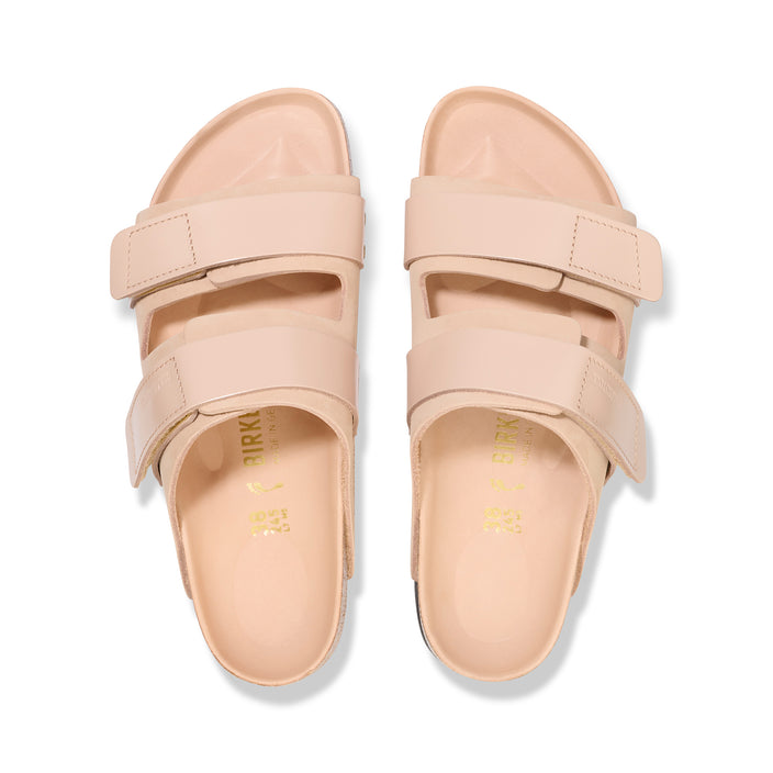 Birkenstock Uji High Shine New Beige Nubuck Leather top view
