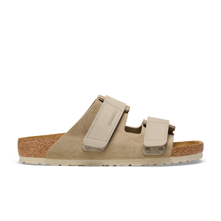 Birkenstock Uji Taupe Nubuck/Suede Leather side view