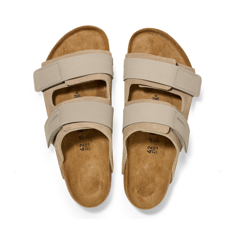 Birkenstock Uji Taupe Nubuck/Suede Leather top view